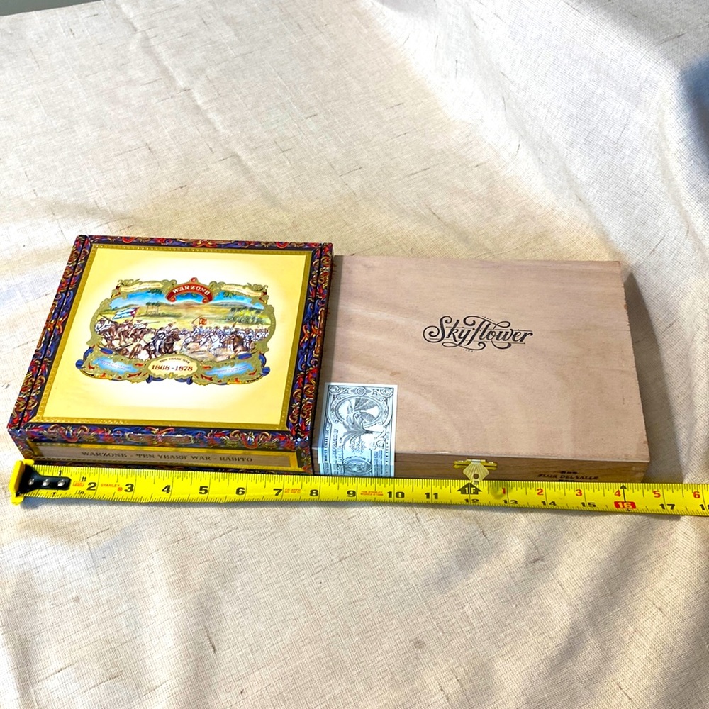 Two wooden, New Cigar Boxes